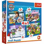 Trefl puzzle 4w1 psie sprawy 207 el