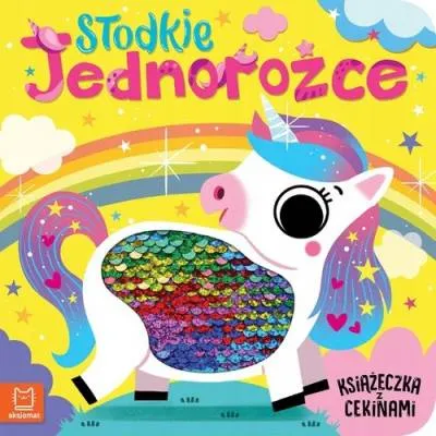 Aksjomat słodkie jednorożce Książeczka z cekinami 