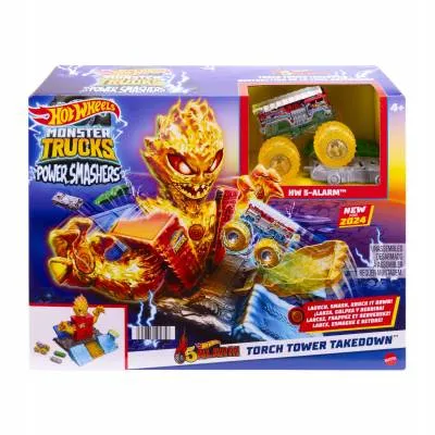 HOT WHEELS Monster Trucks 5 ALARM WIEŻA OGNIA