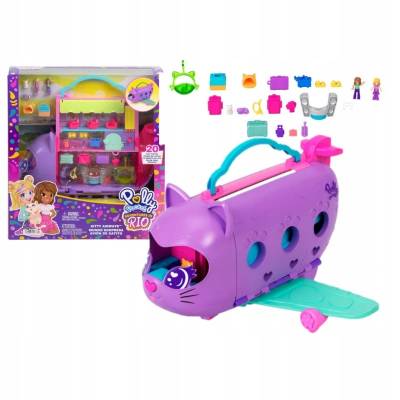 POLLY POCKET Kotolot Zestaw Samolot HWP19