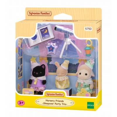 Sylvanian piżama party Baby Trio