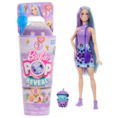 Barbie Pop Reveal lalka Mleko Taro Bubble Tea