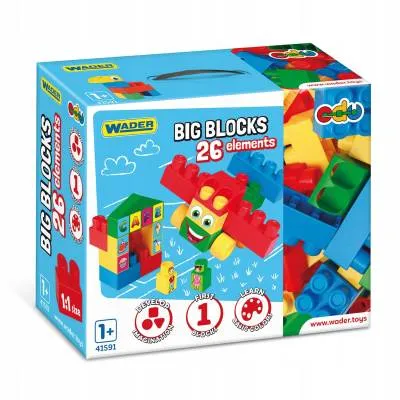 WADER Big Blocks klocki 26 el