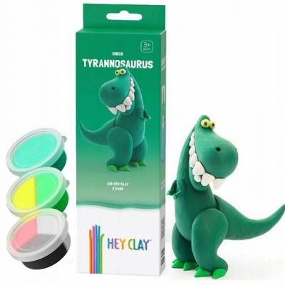 TM toys Hey Clay masa Dinozaury tyranozaur 3 pak