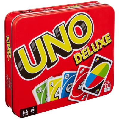 Mattel UNO gra karciana deluxe puszka 