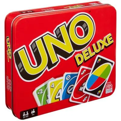 Mattel UNO gra karciana deluxe puszka 