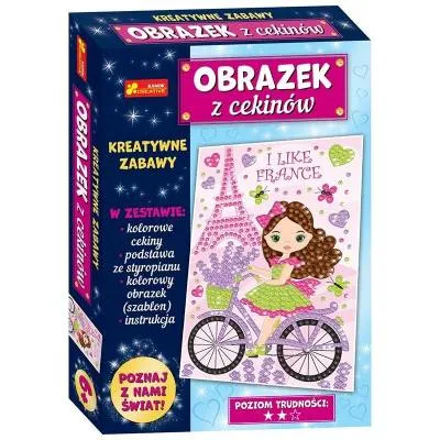 RANOK-CREATIVE Cekinowy obrazek Podróże małe i duże Francja