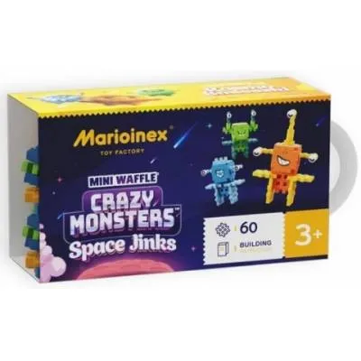 Marioinex Klocki wafle Crazy Monsters 60 el