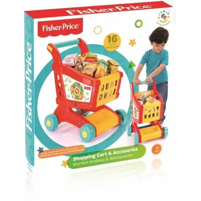 Dolu Fisher Price koszyk sklepowy z akcesoriami