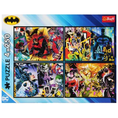 Trefl Puzzle 4x250 el Batman w akcji