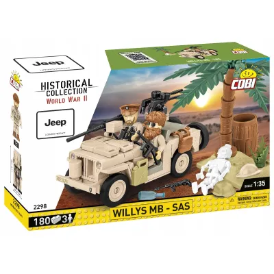 Cobi Klocki samóchód HC WWII Willys mb 180 kl