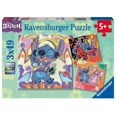 Ravensburger puzzle 3x49 el Stitch