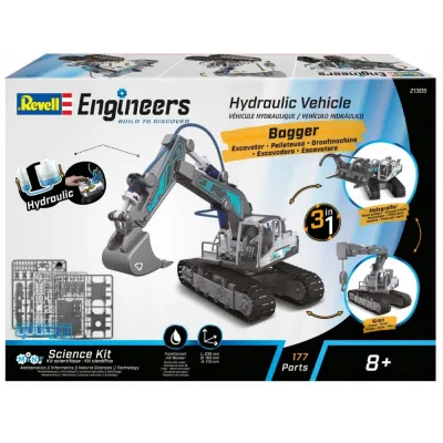 REVELL Engineers Koparka hydrauliczna 3w1 Model do złożenia 177 el