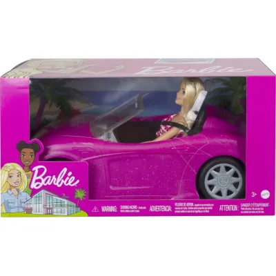 Barbie zestaw lalka i luksusuowy kabriolet