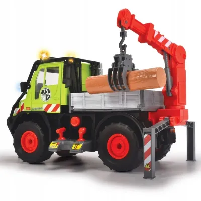 Ciężarówka Unimog U530 Mercedes samochód dźwig Dickie 50 cm