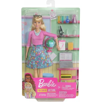 Barbie lalka Nauczycielka z laptopem