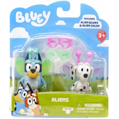 TM Toys BLUey figurki Kosmici Bluey Chloe 2 pak