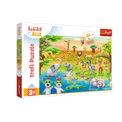 Trefl Puzzle Maxi 24 el Safari Bobaski