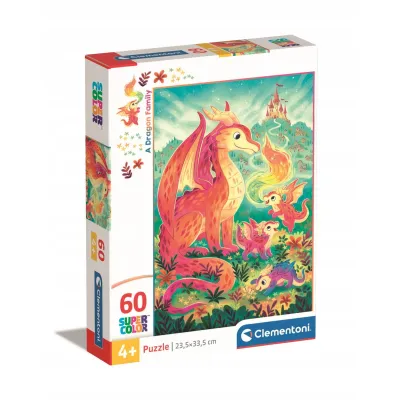 Clementoni puzzle 60 el Super Kolor A Dragon family