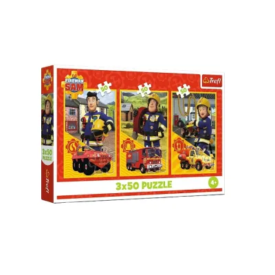 Trefl Puzzle 3x50 Ekipa z remizy Strażak Sam