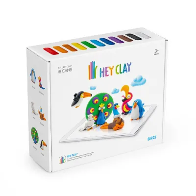 TM Toys Hey Clay Masa plastyczna Ptaki