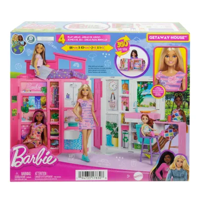 Barbie Przytulny domek z lalką 