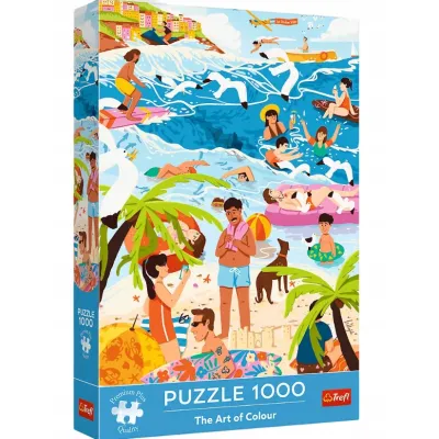 Trefl Puzzle 1000 el Prem Plus w wakacyjnym ferworze