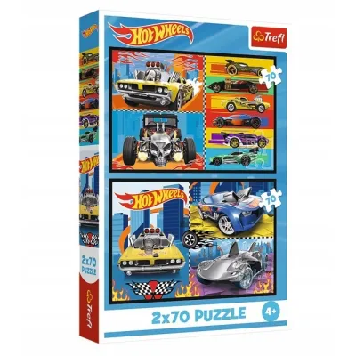 Trefl Puzzle 2x70 el Samochodziki Hot Wheels