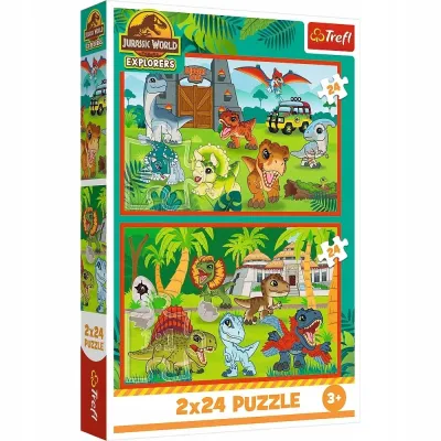 Trefl Puzzle 2x24 el Małe dinozaur Jurassic World 