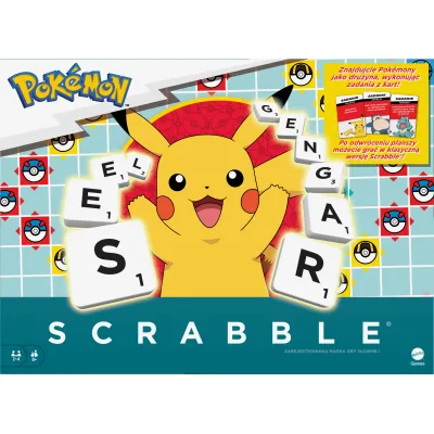 Mattel Gra Scrabble Pokemon wersja polska 