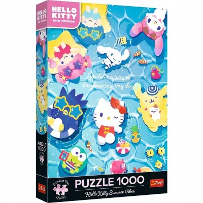 Trefl Puzzle 1000 el Prem Plus Hello Kitty Letni relaks