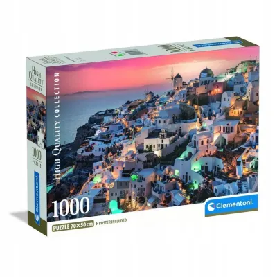 Clementoni puzzle 1000 el Compact Shades of Santorini