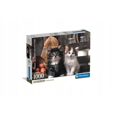 Clementoni puzzle 1000 el Compact Lovy Kittens