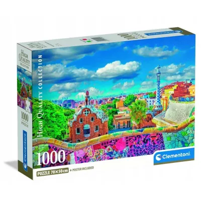 Clementoni Puzzle 1000 el Compact Park Gul Barcona