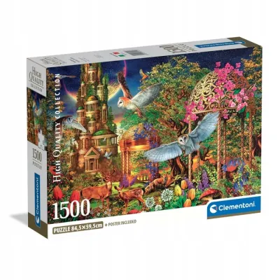 Clementoni Puzzle 1500 el Compact Woodland Fantasy Garden