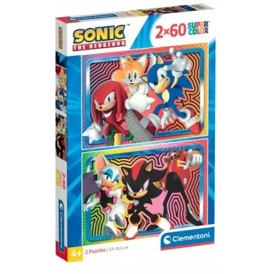 Clementoni Puzzle 2x60 el Super Kolor Sonic