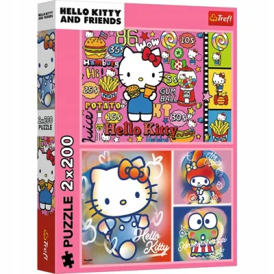 Trefl Puzzle 2x200 el Hello Kitty i przyjaciele