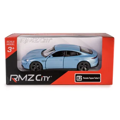 RMZ Model Porsche Taycan Turbo blue