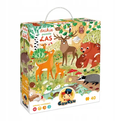 CzuCzu Dzikie puzzle 40 el Las