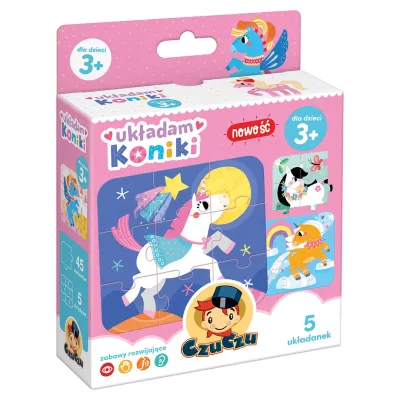 CzuCzu Układam koniki Puzzle 45 el