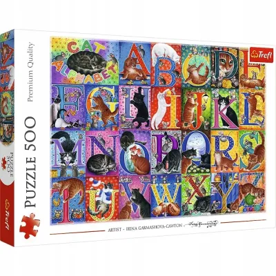 Trefl Puzzle 500 el Koci alfabet