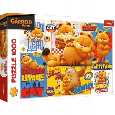Trefl Puzzle 1000 el Przygody Garfielda