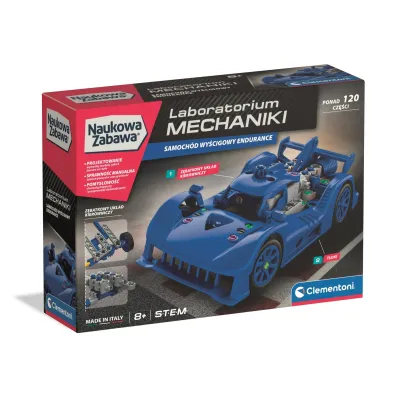 Clementoni Laboratorium mechaniki Klocki auto wyścigowe Endurance