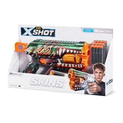 ZURU X-SHOT Skins Griefer wyrzutnia 12 strzałek