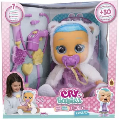 TM Toys Cry Babies Kristal Gets Sick lalka