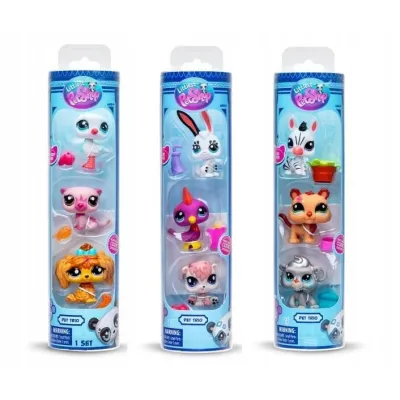 TM Toys Littlest Pet Shop Pet Trios tuba 3 pak mix