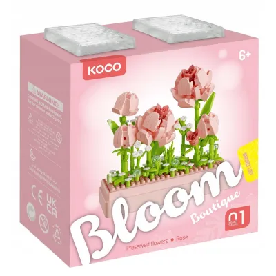 KOCO klocki kwiaty róże 349 el