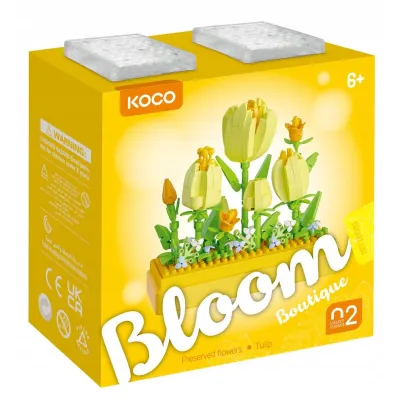 KOCO klocki kwiaty tulipany 295 el