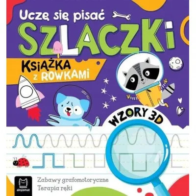 Aksjomat Uczę się pisać szlaczki Książka z rowkami 