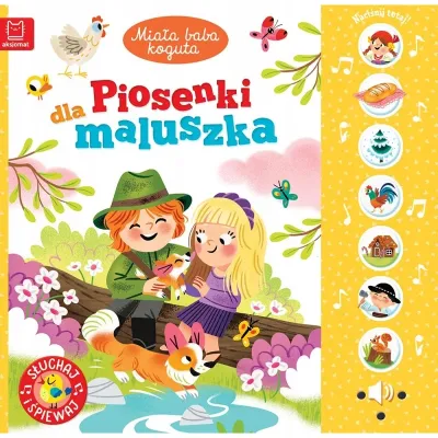 Aksjomat Książka Miała baba koguta Piosenki maluszka Słuchaj i śpiew